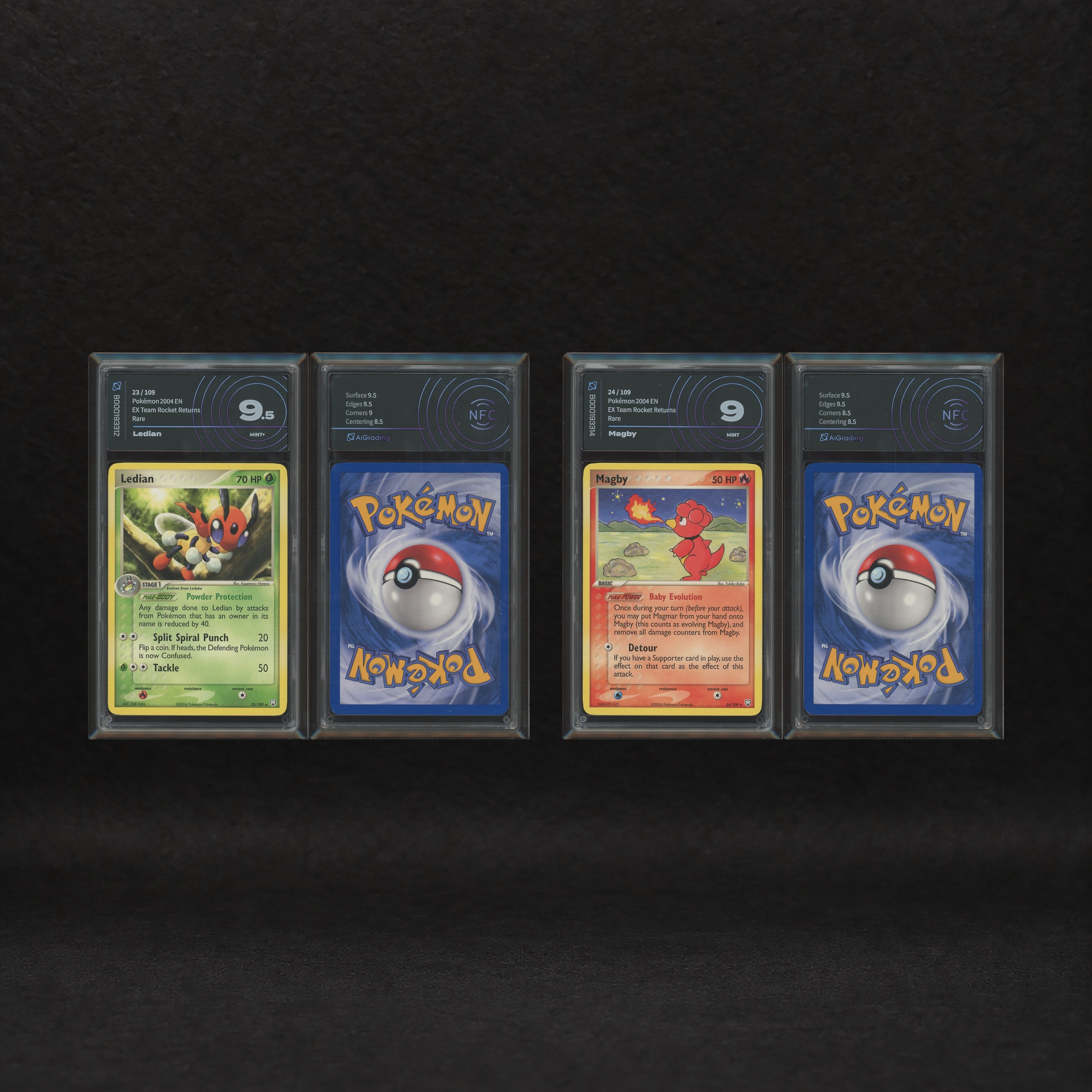 The Pokémon Company - Non-holo Rare Selection Lot: Delibird #21, Furret #22, Ledian #23, Magby #2...