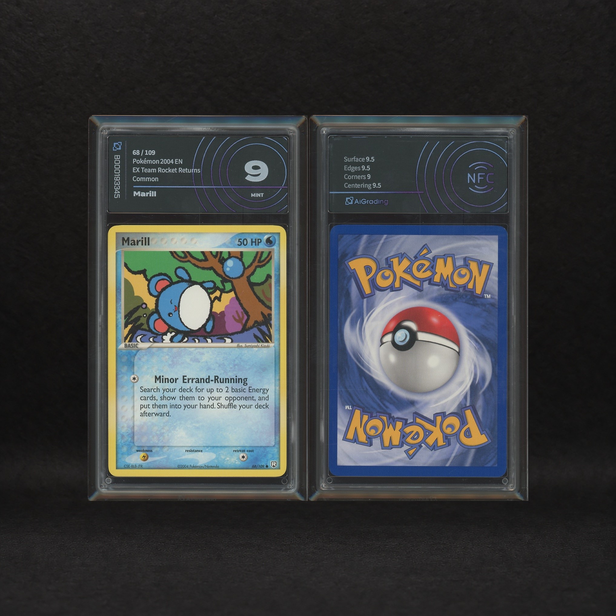 The Pokémon Company - Johto Fan-favorite Lot: Togepi #50, Marill #68, Wooper #81, Ex Team Rocket ...