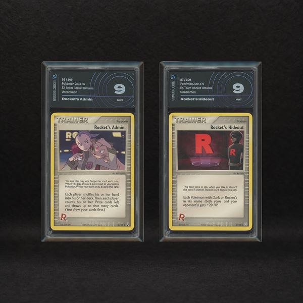Technical Trainer Lot: Rocket's Admin #86, Rocket's Hideout #87, EX Team Rocket Returns [ENG]