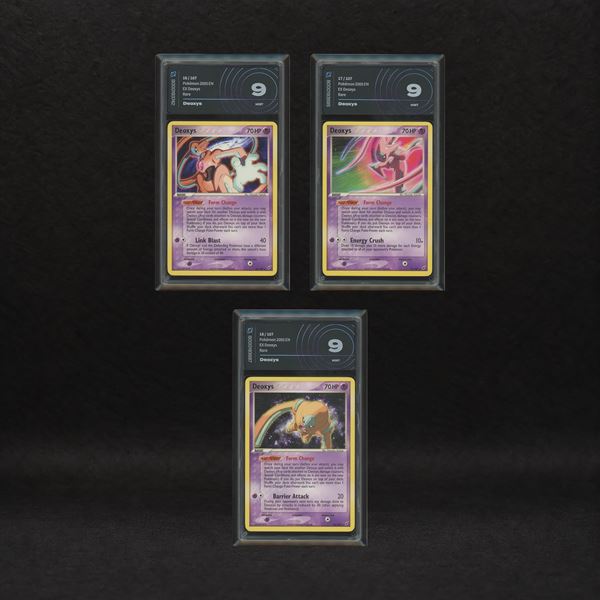 Deoxys Trio: Normal Form #16, Speed Form #17, Defense Form #18, EX Deoxys [ENG]