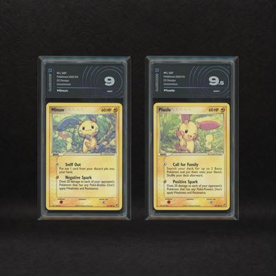 Cheering Pokémon Lot: Minun #41, Plusle #44, Ex Deoxys [eng]