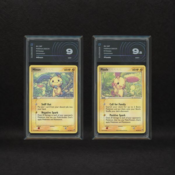 Cheering Pokémon Lot: Minun #41, Plusle #44, EX Deoxys [ENG]