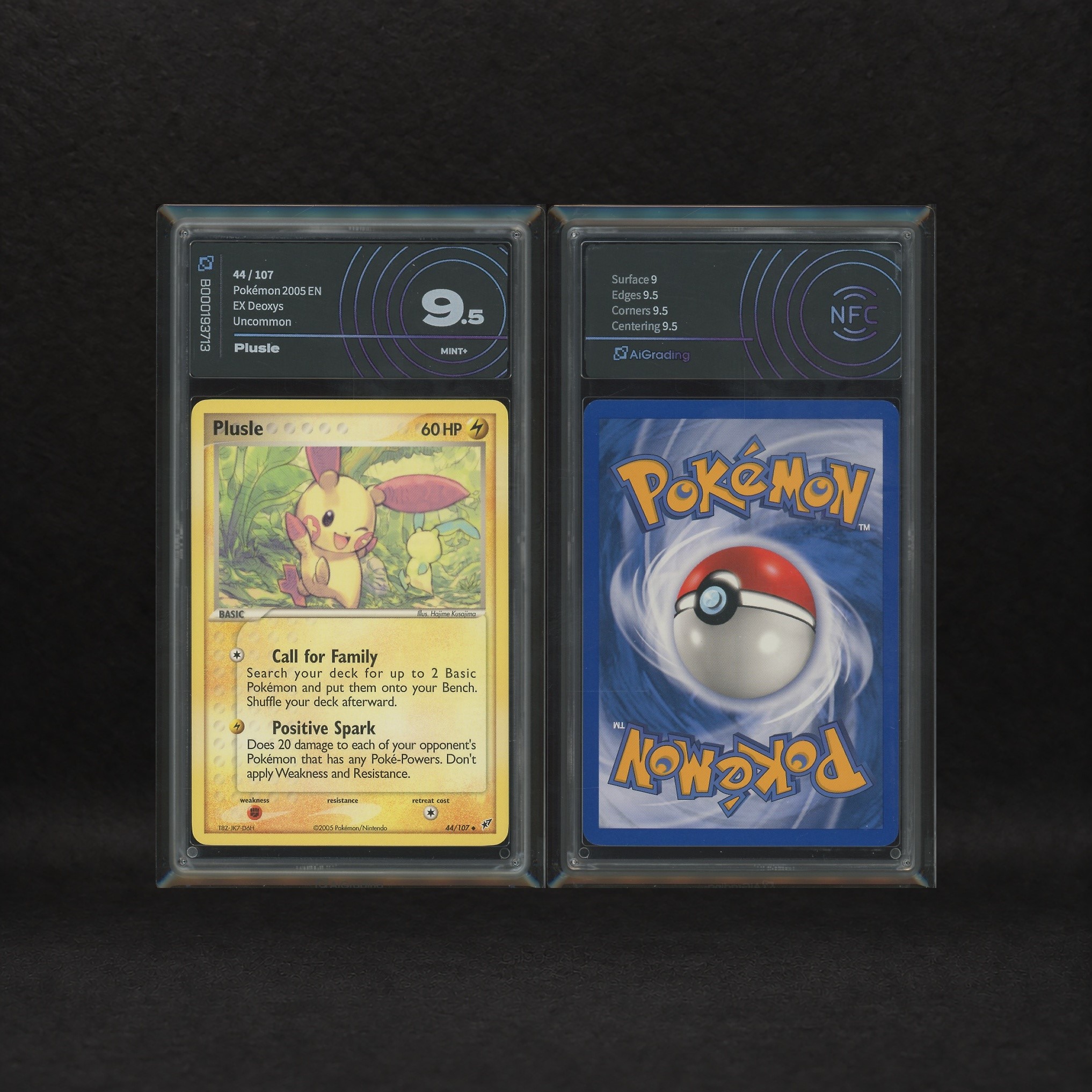 The Pokémon Company - Cheering Pokémon Lot: Minun #41, Plusle #44, Ex Deoxys [eng]