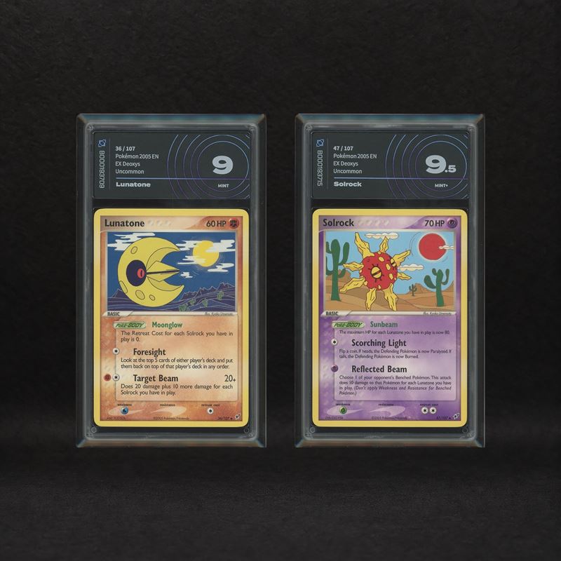 The Pokémon Company - Lunatone #36 & Solrock #47 Celestial Pair Lot, Ex Deoxys [eng]