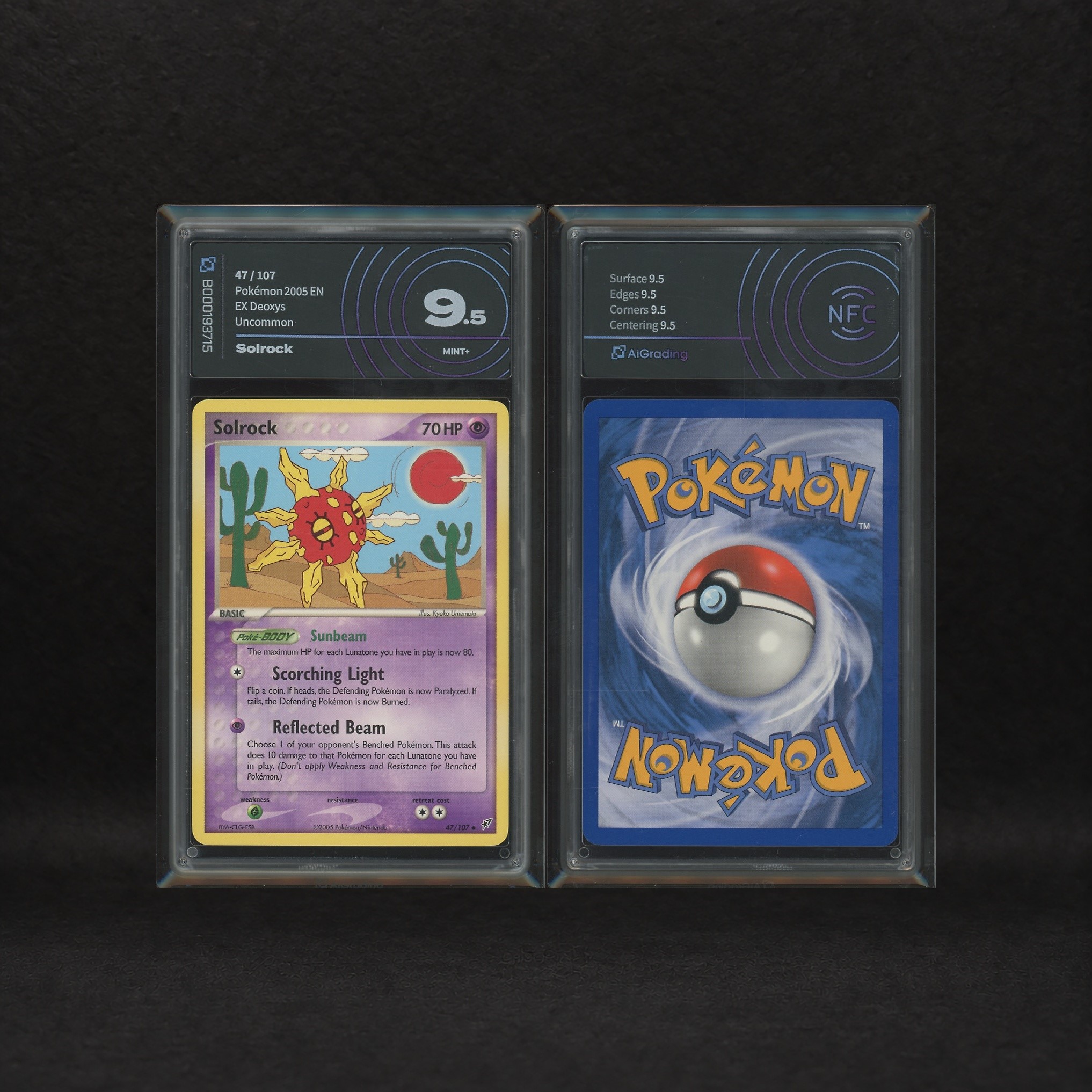 The Pokémon Company - Lunatone #36 & Solrock #47 Celestial Pair Lot, Ex Deoxys [eng]