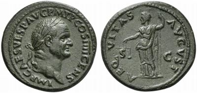 Vespasian (69-79), As, Rome, Ad 72...