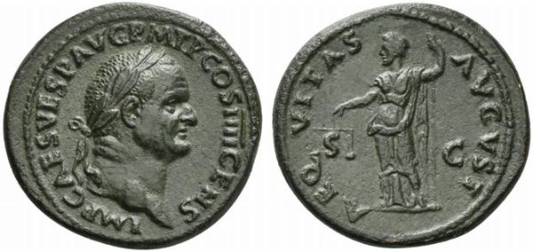 Vespasian (69-79), As, Rome, AD 72...