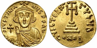 Justinian II (1st Reign, 685-695), Solidus, Constantinople, Ad 687-692; Av (g 4...