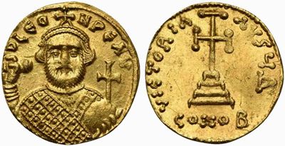 Leontios (695-698), Solidus, Costantinople, Ad 695-697...