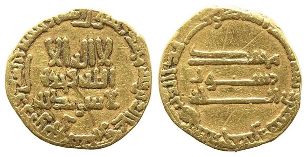 ARAB EMPIRE. Abbasidi. Al Hadi (AH 169-170 / AD 785-786). Dinar. Au (18 mm – 3,...