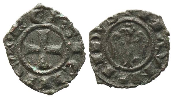 MESSINA. Regno di Sicilia. Manfredi (1258-1266). Denaro. Mi (0,6 g). Aquila - R...  - Auction Monete e medaglie moderne Italiane ed Estere - Bertolami Fine Art - Casa d'Aste