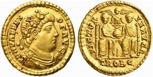 Valens (364-378), Solidus, Treveri, AD 367-374...