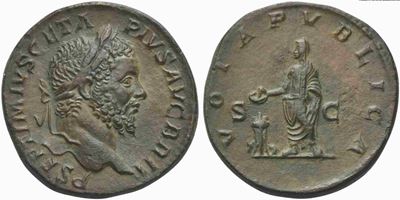 Geta (209-212), Sestertius, Rome, Ad 210-211...