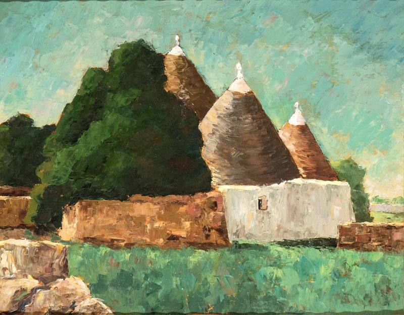 Paesaggio con trulli