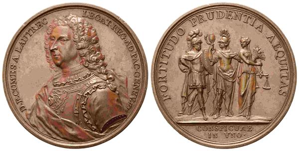 SVIZZERA. Daniel-François Conte di Lautrec. Medaglia 1738. Opus J. Dassier. D F...  - Asta Monete e medaglie moderne Italiane ed Estere - Bertolami Fine Art - Casa d'Aste