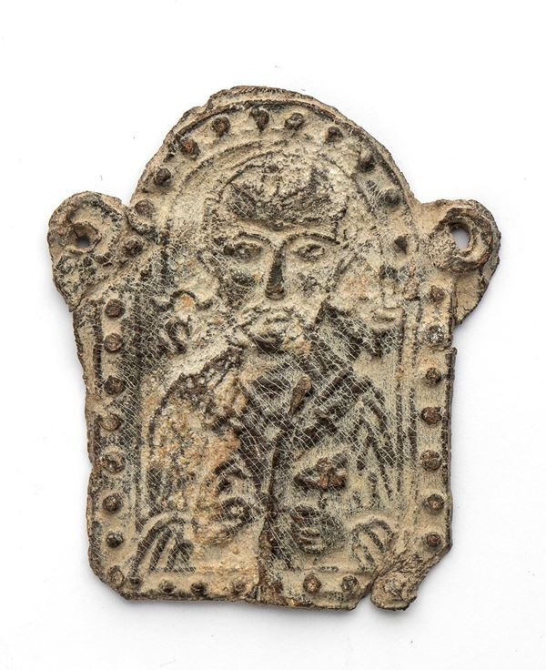 Placchetta religiosa da pellegrino