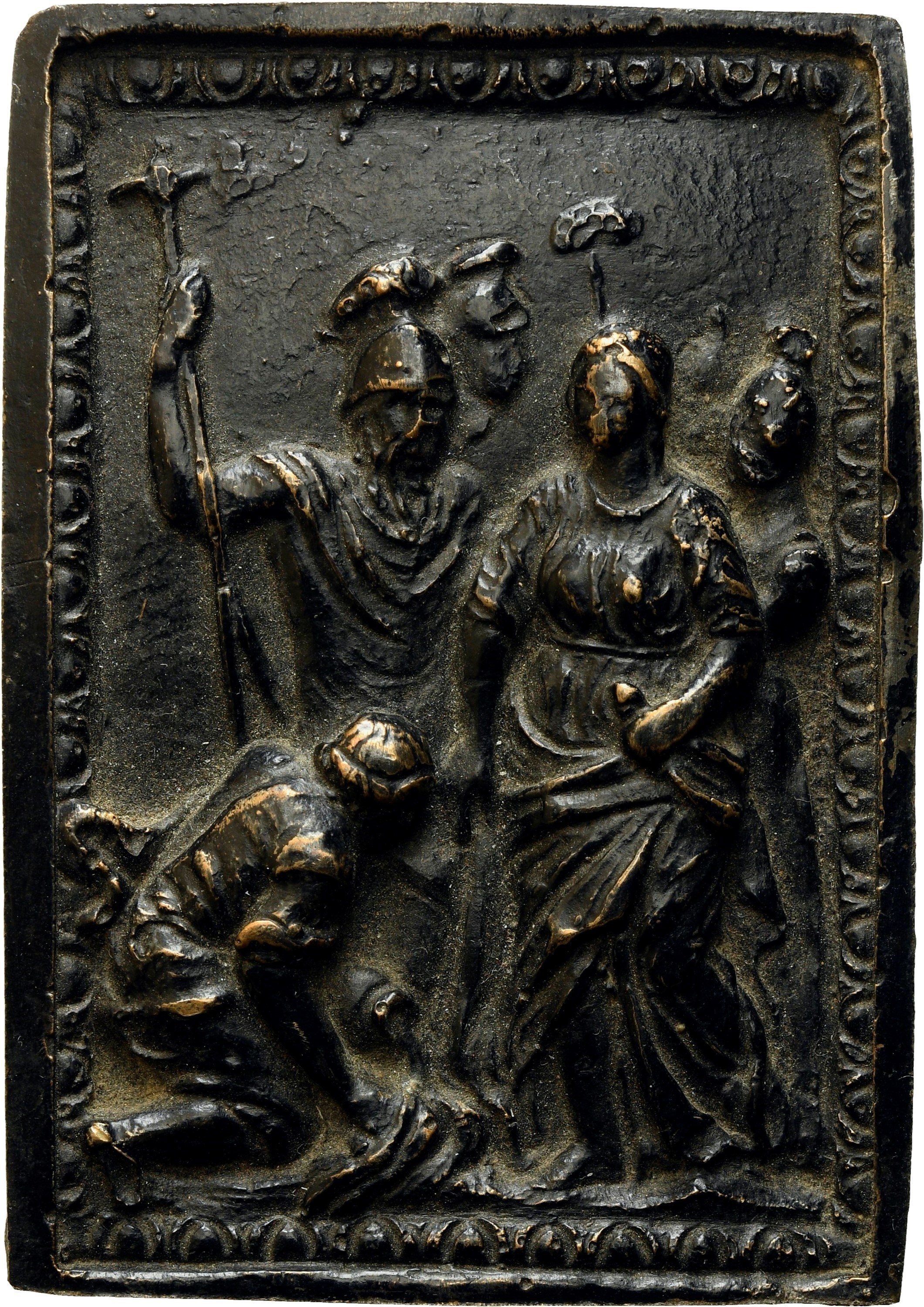 Lotto di due placchette