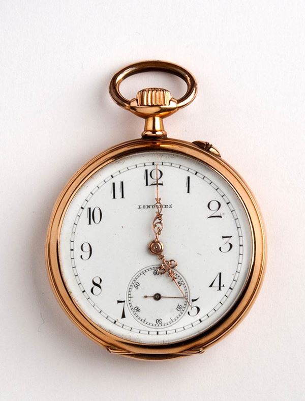 LONGINES: 18K gold pocket watch - 1890-1900