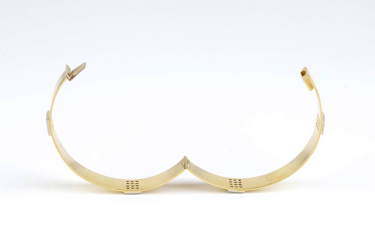 Bracciale Rigido in Oro e Diamanti