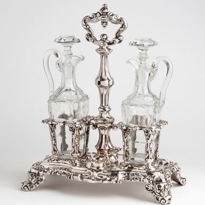 Acetoliera Francese in Argento - Parigi Metà XIX Secolo, Maestro Argentiere M. Ray