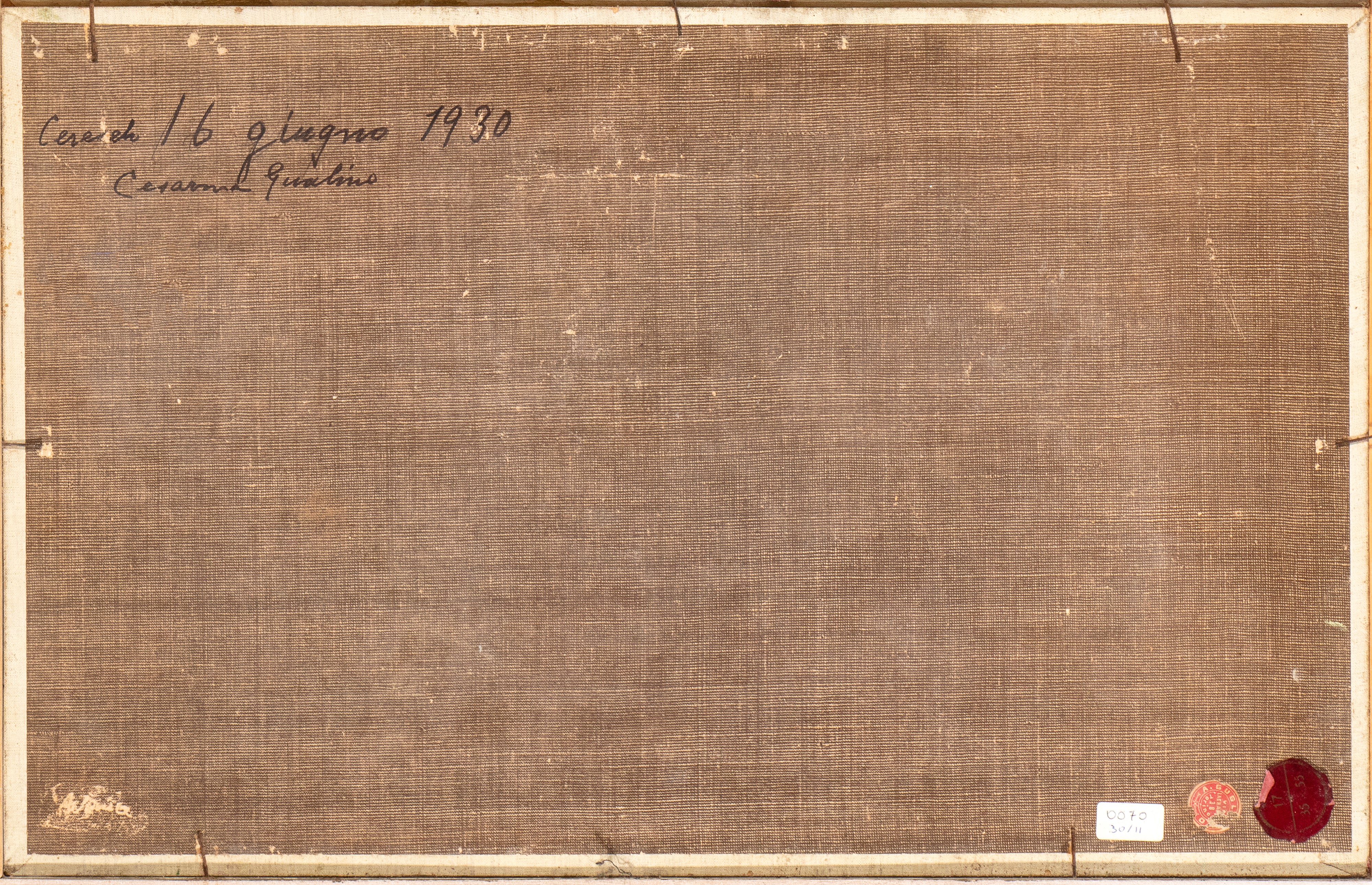 Paesaggio con due alberi