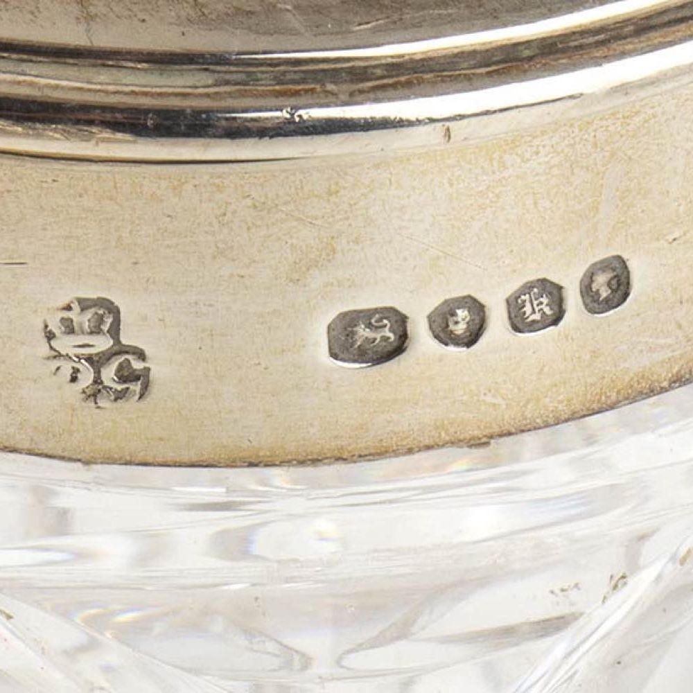 Rara Cruet Inglese William IV in Argento con Quattro Bottiglie - Londra 1836, Maestri Argentieri ...