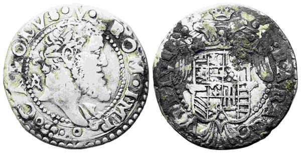 NAPOLI. Regno di Napoli. Carlo V d’Asburgo (1516-1556). tari. Ag (5,9 g). CAROL...  - Asta Monete e medaglie moderne Italiane ed Estere - Bertolami Fine Art - Casa d'Aste