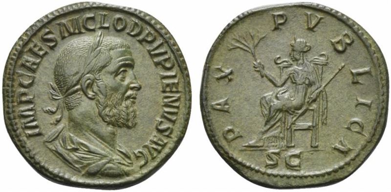 Pupienus (238), Sestertius, Rome, April - June Ad 237...