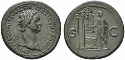 Domitian (81-96), Sestertius, Rome, Ad 84...