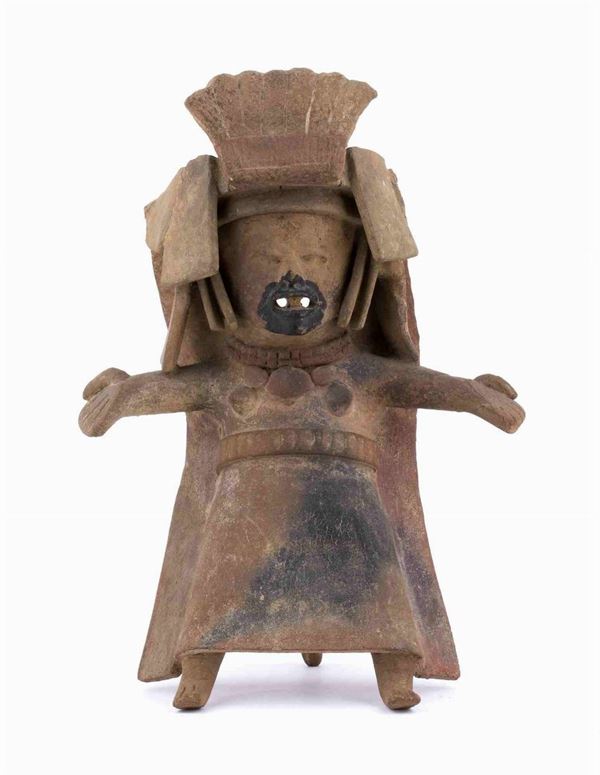 FIGURA FEMMINILE IN CERAMICA IN STILE REMOJADAS - Messico, Cultura Totona, II secolo

cm 29,5 cm altezza

Provenienza: già Sotheb...