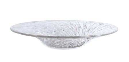 Ren&#233; Lalique
Ay, 1860 - Parigi, 1945 - Piatto in vetro opalescente lavorato a puntini sbalzati, 1928 ...