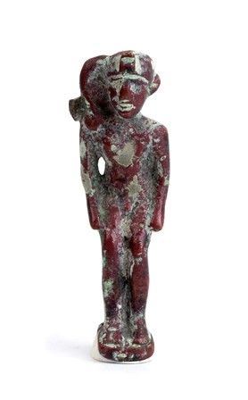 STATUETTA EGIZIA IN BRONZO DI HORUS BAMBINO
Periodo Tolemaico, fine IV - inizi ...  - Auction Archeologia: dalla Preistoria al Medioevo con una selezione di letteratura archeologica. - Bertolami Fine Art - Casa d'Aste