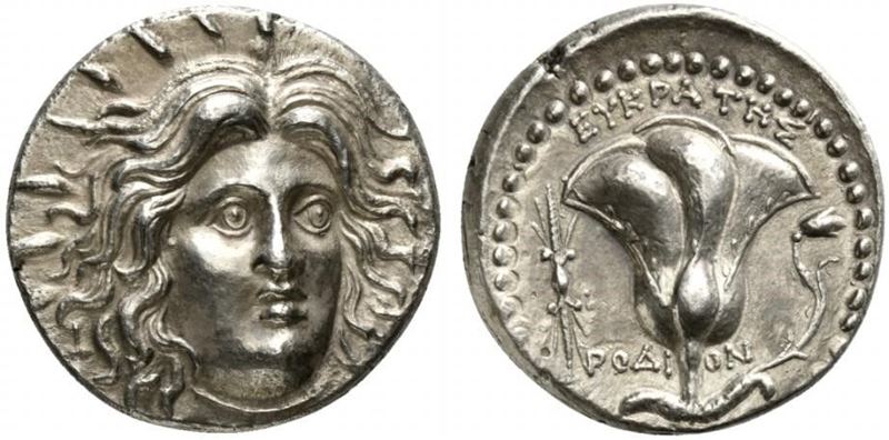 Islands Of Caria, Rhodes, Tetradrachm Struck Under Magistrate Eukrates, Ca. 229...