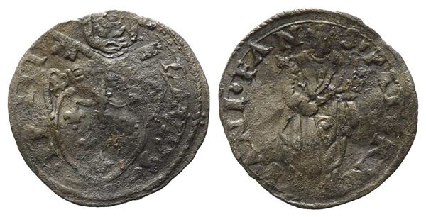 FANO. Stato Pontificio. Paolo III (1534-1549). Quattrino senza data. Mi (0.55 g...  - Auction Monete e medaglie moderne Italiane ed Estere - Bertolami Fine Art - Casa d'Aste