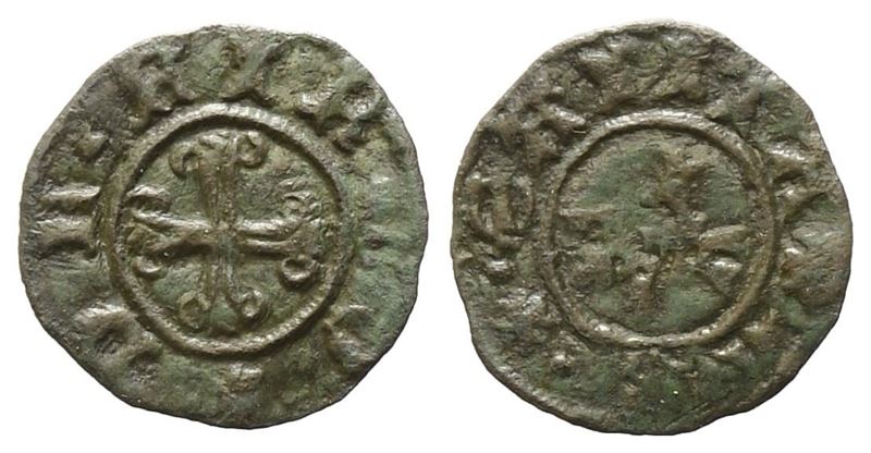 Fermo. Governo Autonomo (1220-1352). Picciolo. Cu (0,57 G). Cni Tav XVIII. R. Bb
