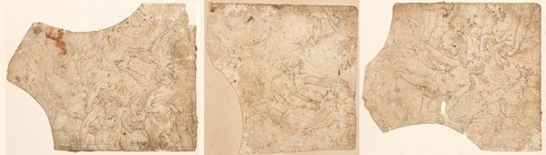 Tre disegni raffiguranti scene di lotta tra personaggi mitologici
...  - Asta Dipinti, disegni, sculture e oggetti di antiquariato dal XV al XIX secolo - Bertolami Fine Art - Casa d'Aste