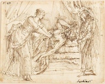 Giuditta e Oloferne...  - Asta Dipinti, disegni, sculture e oggetti di antiquariato dal XV al XIX secolo - Bertolami Fine Art - Casa d'Aste