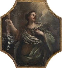 Luca Giordano : Allegoria della Fede...  - Auction Dipinti, disegni, sculture e oggetti di antiquariato dal XV al XIX secolo - Bertolami Fine Art - Casa d'Aste