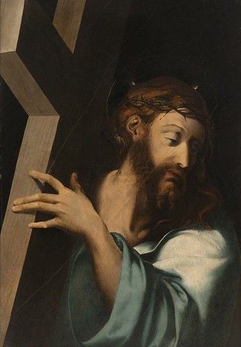 PITTORE SPAGNOLO, SECONDA META' DEL XVI SECOLO - Cristo portacroce...