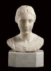 SCULTORE NEOCLASSICO, FINE XVIII / INIZIO XIX SECOLO - Busto muliebre...