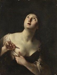 AMBITO DI GUIDO RENI (Bologna 1575 - 1642) : Suicidio di Lucrezia...  - Asta Dipinti, disegni, sculture e oggetti di antiquariato dal XV al XIX secolo - Bertolami Fine Art - Casa d'Aste