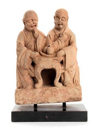 SCULTURA CON DUE MONACI BUDDHISTI IN PIETRA
Cina, dinastia Qing
...  - Asta Dai bronzi arcaici cinesi alla pittura indonesiana e vietnamita del novecento - Bertolami Fine Art - Casa d'Aste