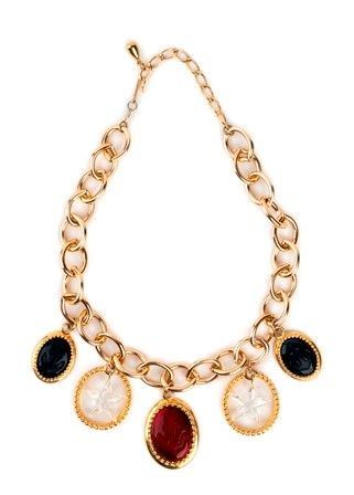 TRIFARI TM Vintage Rare Collar Gold Tone Necklace Mobe Faux Pearls £118.31  - PicClick UK