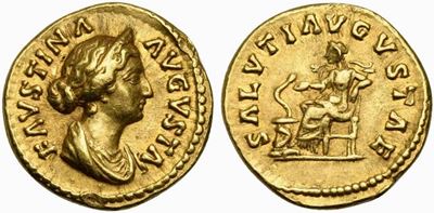 Faustina Minor, Aureus Struck Under Marcus Aurelius, Rome, Ad 161-163...