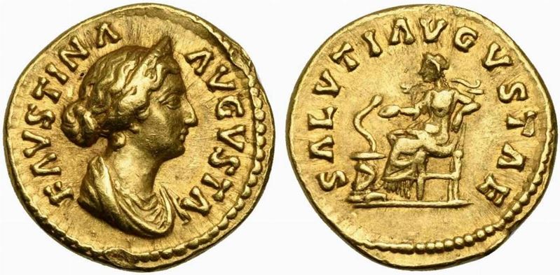 Faustina Minor, Aureus Struck Under Marcus Aurelius, Rome, Ad 161-163...