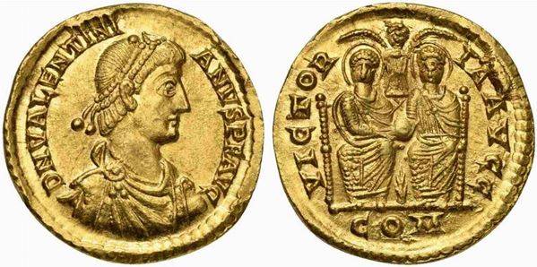 Valentinian II (375-392), Solidus, Uncertain mint in Northern Italy (Mediolanum...