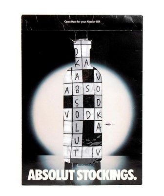 ABSOLUTE VODKA BY CHRISTIAN FRANCIS ROTH
CALZE AUTOREGGENTI
Dicembre 1992...  - Asta Fashion & Luxury - Militaria e Ordini Cavallereschi - Memorabilia e Fotografia Antica - Bertolami Fine Art - Casa d'Aste