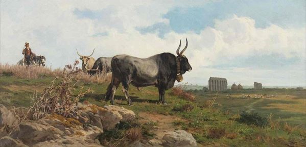 PIETRO BARUCCI
Roma, 1845 - 1917 - Campagna romana...