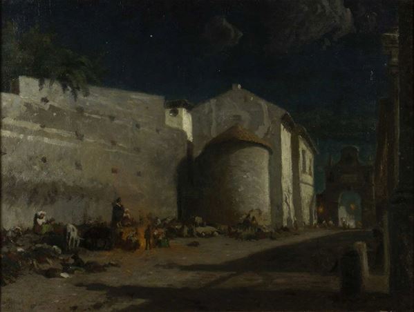 OLOF PER ULRIK ARBORELIUS
Orsa, 1842 - Stoccolma, 1915 - Albano Laziale, Porta Romana a Villa Altieri...