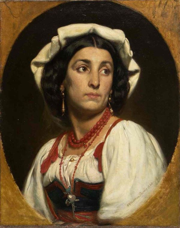 PIERRE JEAN VAN DER OUDERAA
Belgio, 1841 - 1915 - Ciociara, 1868...